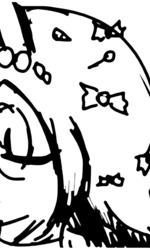 Scaled с конфетами в волосах